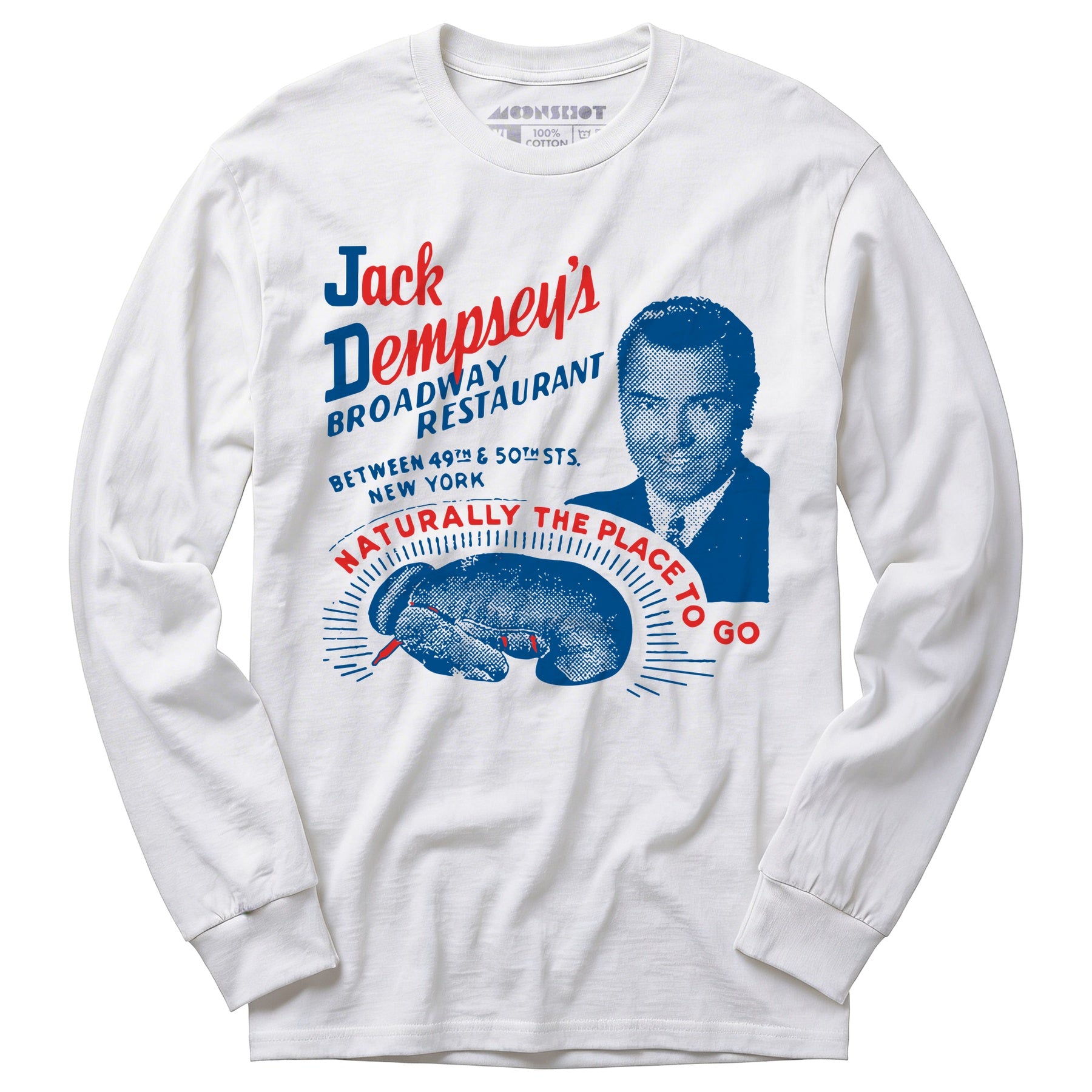 Jack Dempsey's v1 - Manhattan, NY - Vintage Restaurant - Long Sleeve T-Shirt
