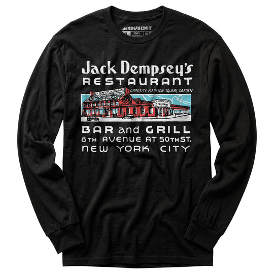 Jack Dempsey's v2 - Manhattan, NY - Vintage Restaurant - Long Sleeve T-Shirt