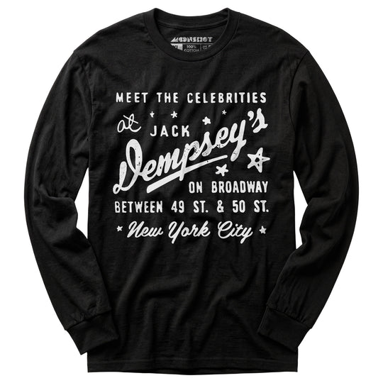 Jack Dempsey's v3 - Manhattan, NY - Vintage Restaurant - Long Sleeve T-Shirt