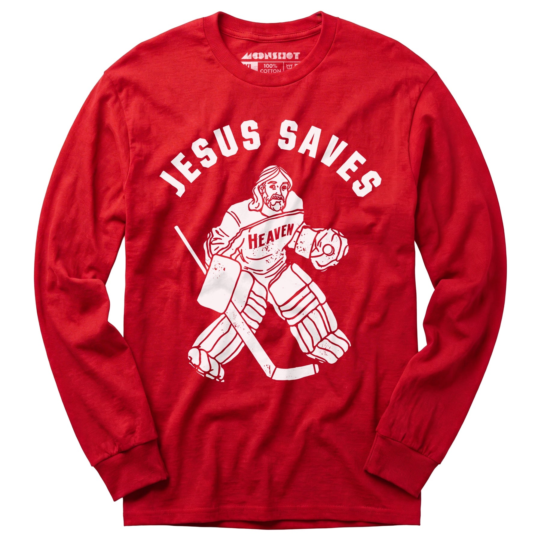 Jesus Saves - Hockey - Long Sleeve T-Shirt
