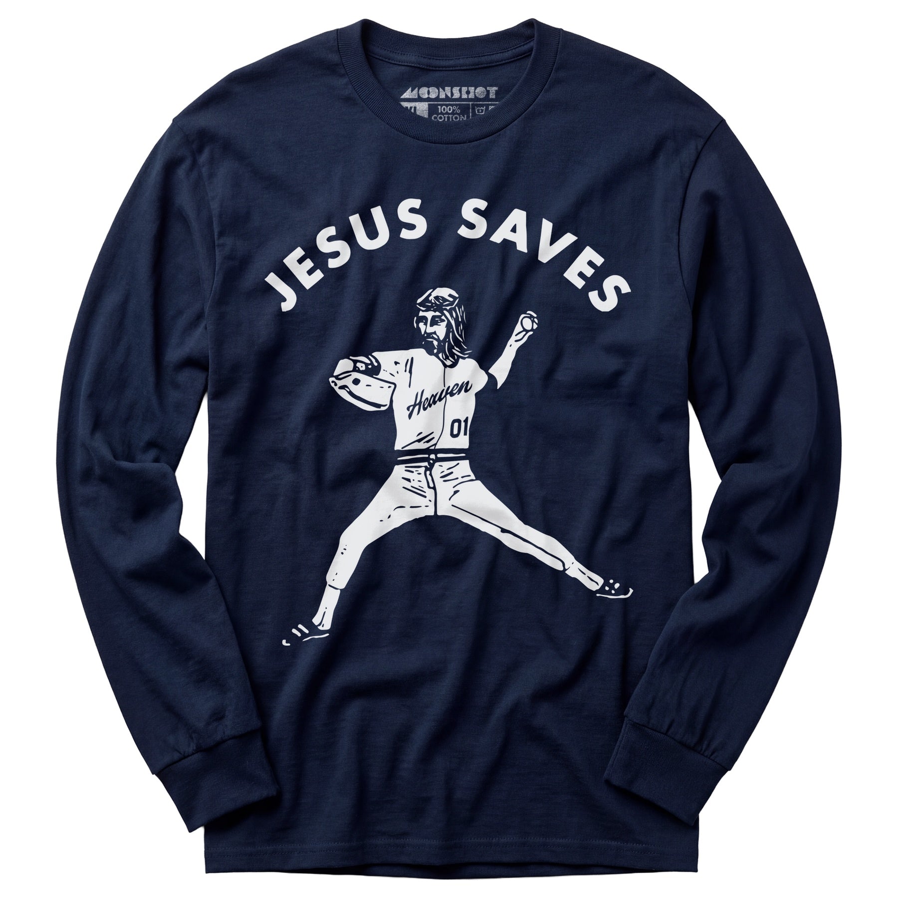 Jesus Saves - Lefty - Long Sleeve T-Shirt