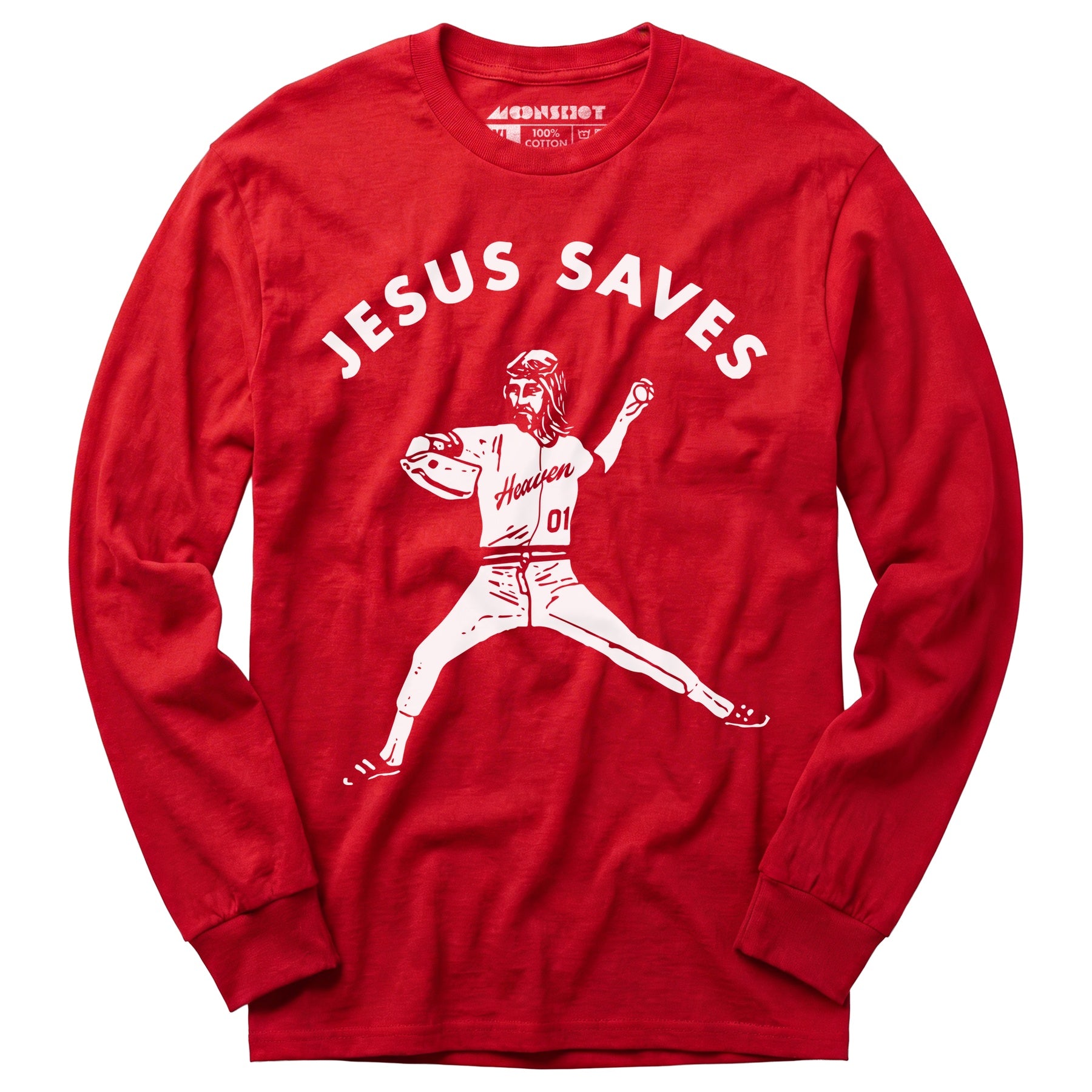Jesus Saves - Lefty - Long Sleeve T-Shirt