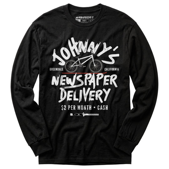 Johnny's Newspaper Delivery - Long Sleeve T-Shirt