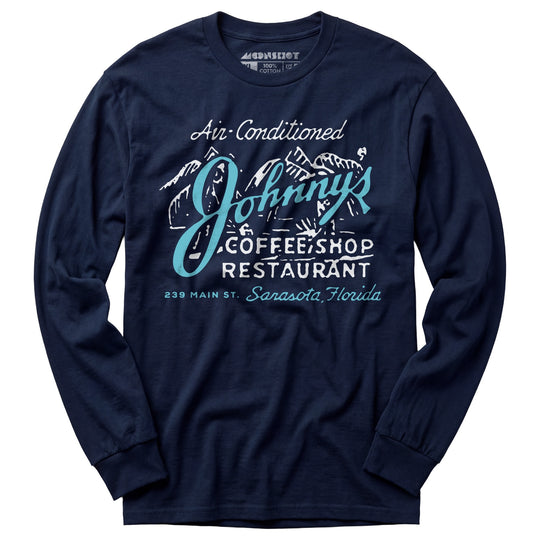 Johnny's - Sarasota, FL - Vintage Restaurant - Long Sleeve T-Shirt