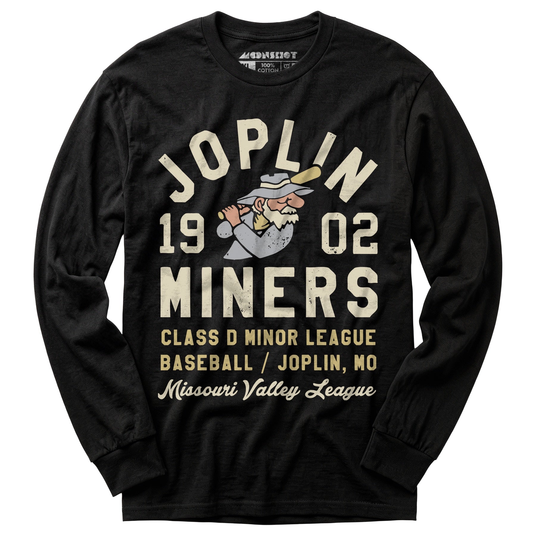Joplin Miners - Missouri - Vintage Defunct Baseball Teams - Long Sleeve T-Shirt