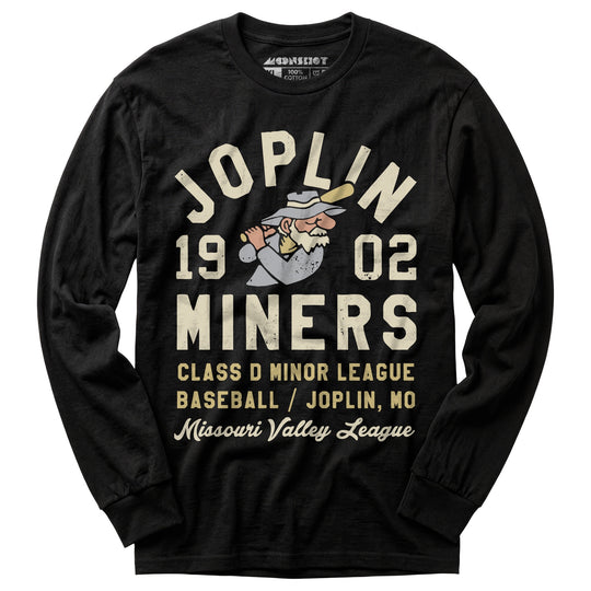 Joplin Miners - Missouri - Vintage Defunct Baseball Teams - Long Sleeve T-Shirt