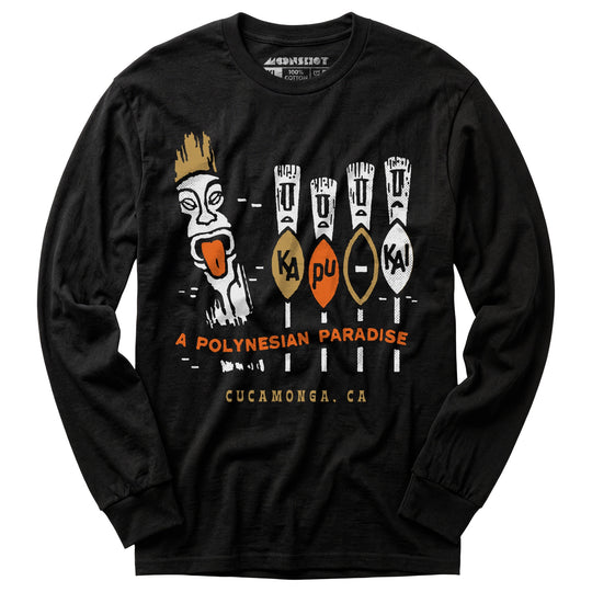 Kapu Kai - Cucamonga, CA - Vintage Tiki Bar - Long Sleeve T-Shirt