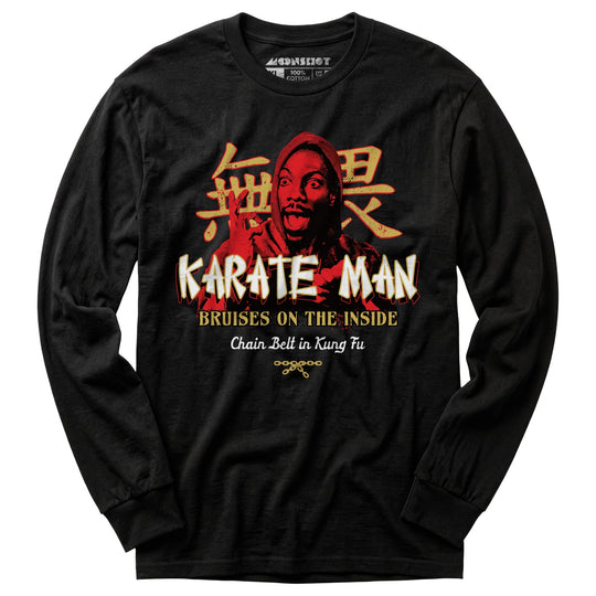 Karate Man - Chain Belt in Kung Fu - Long Sleeve T-Shirt