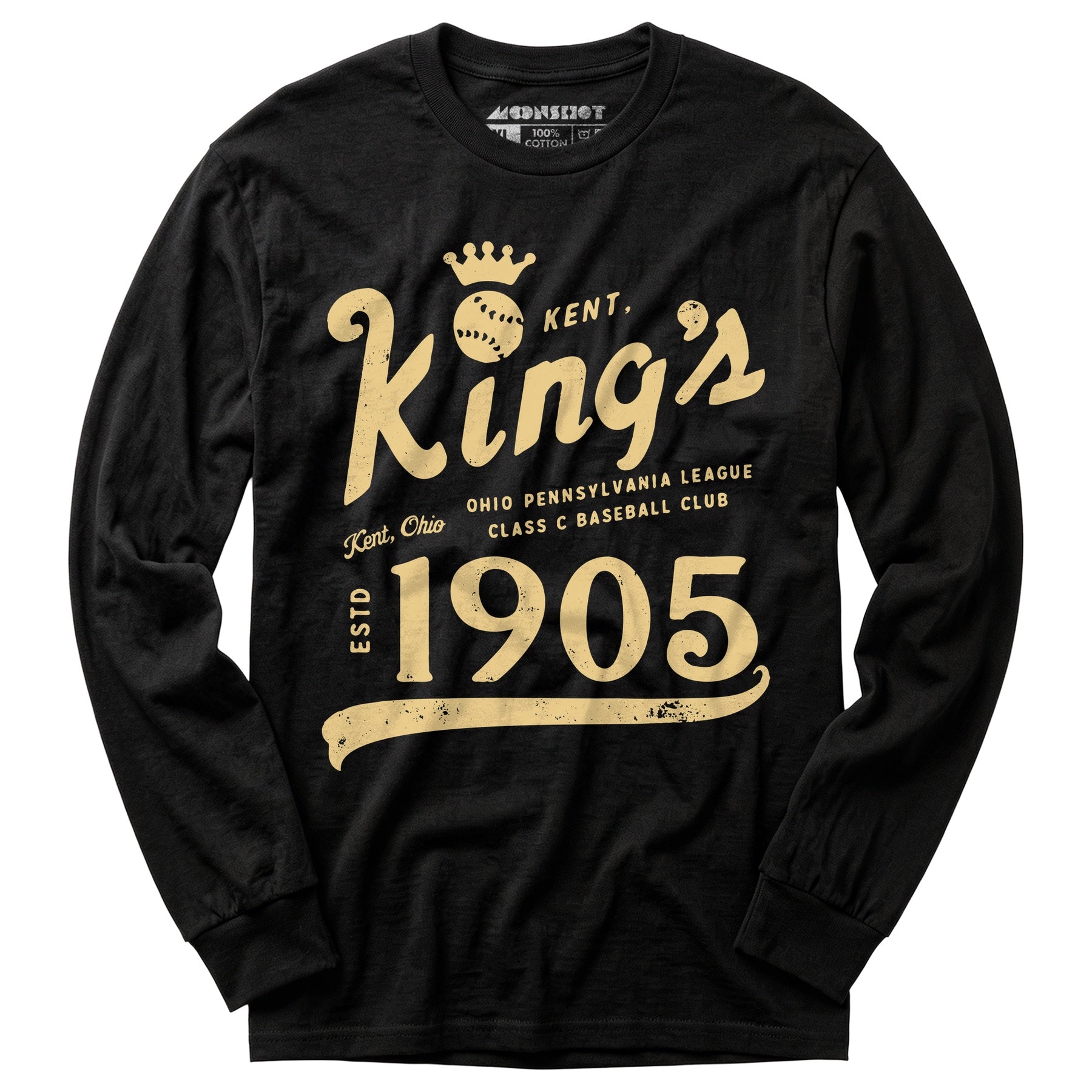 Kent Kings - Ohio - Vintage Defunct Baseball Teams - Long Sleeve T-Shirt