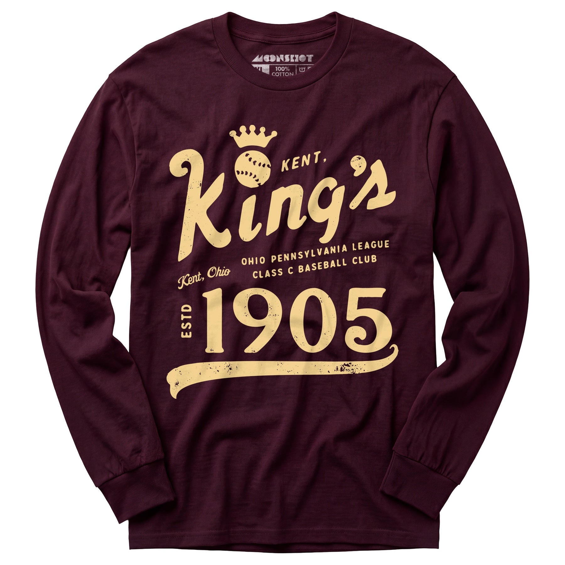 Kent Kings - Ohio - Vintage Defunct Baseball Teams - Long Sleeve T-Shirt