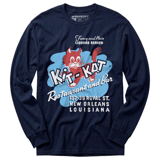 Kit-Kat - New Orleans, LA - Vintage Restaurant - Long Sleeve T-Shirt