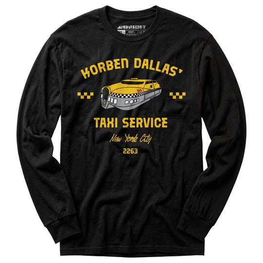 Korben Dallas Taxi Service - Fifth Element - Long Sleeve T-Shirt