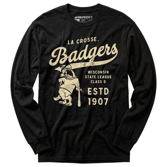 La Crosse Badgers - Wisconsin - Vintage Defunct Baseball Teams - Long Sleeve T-Shirt