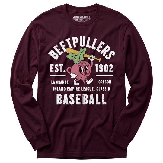 La Grande Beetpullers - Oregon - Vintage Defunct Baseball Teams - Long Sleeve T-Shirt