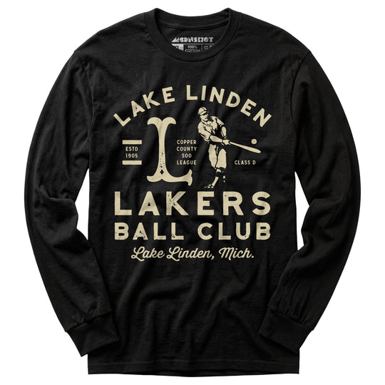 Lake Linden Lakers - Michigan - Vintage Defunct Baseball Teams - Long Sleeve T-Shirt