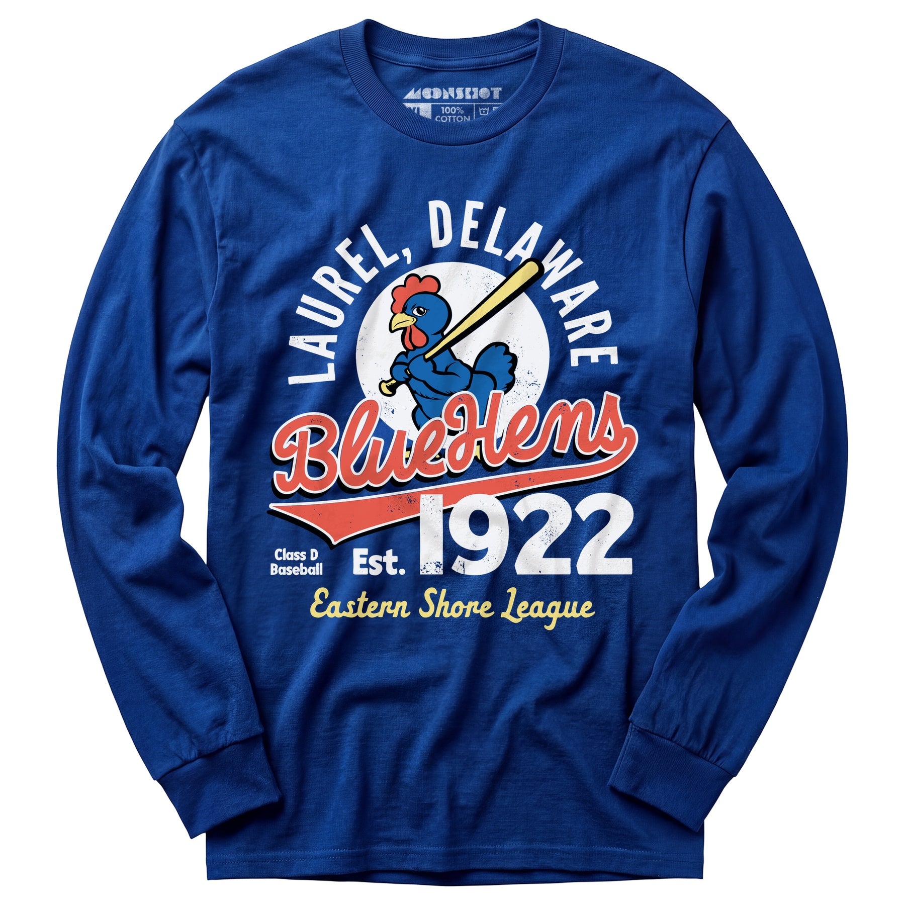 Laurel Blue Hens - Delaware - Vintage Defunct Baseball Teams - Long Sleeve T-Shirt