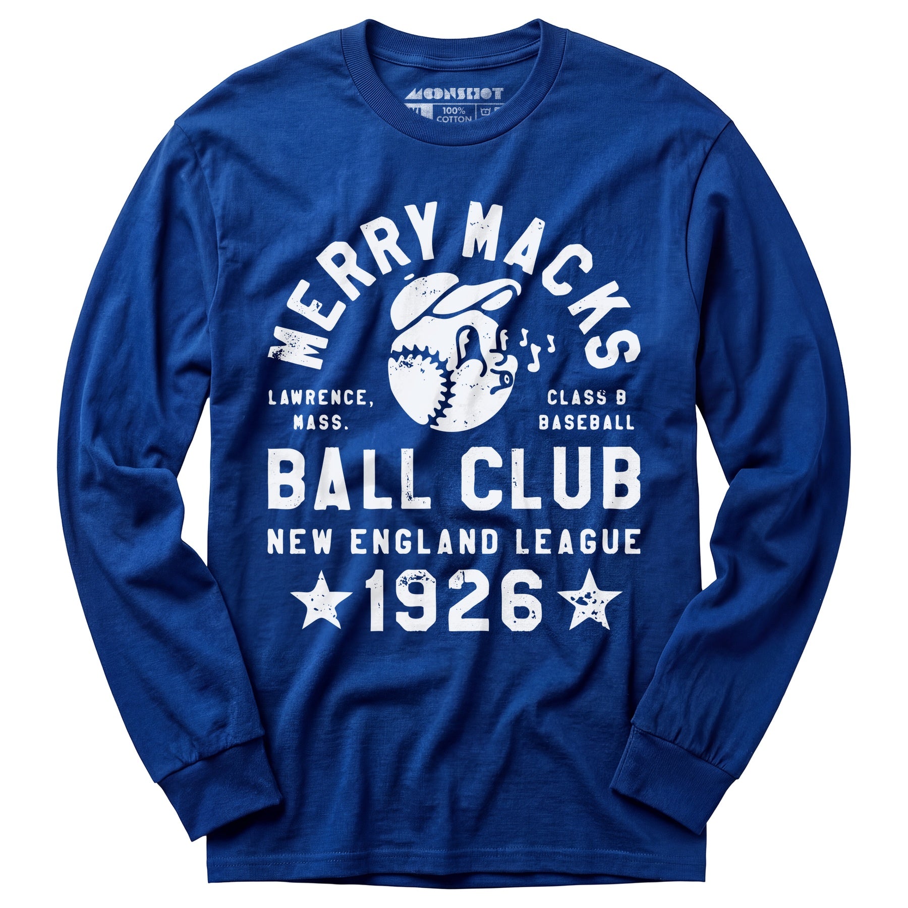 Lawrence Merry Macks - Massachusetts - Vintage Defunct Baseball Teams - Long Sleeve T-Shirt