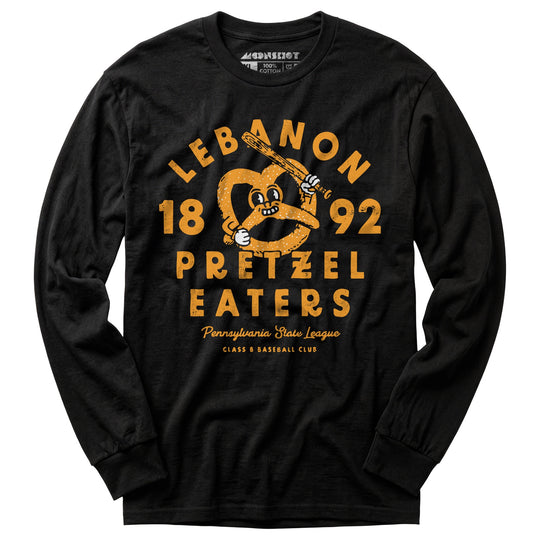 Lebanon Pretzel Eaters - Pennsylvania - Vintage Defunct Baseball Teams - Long Sleeve T-Shirt