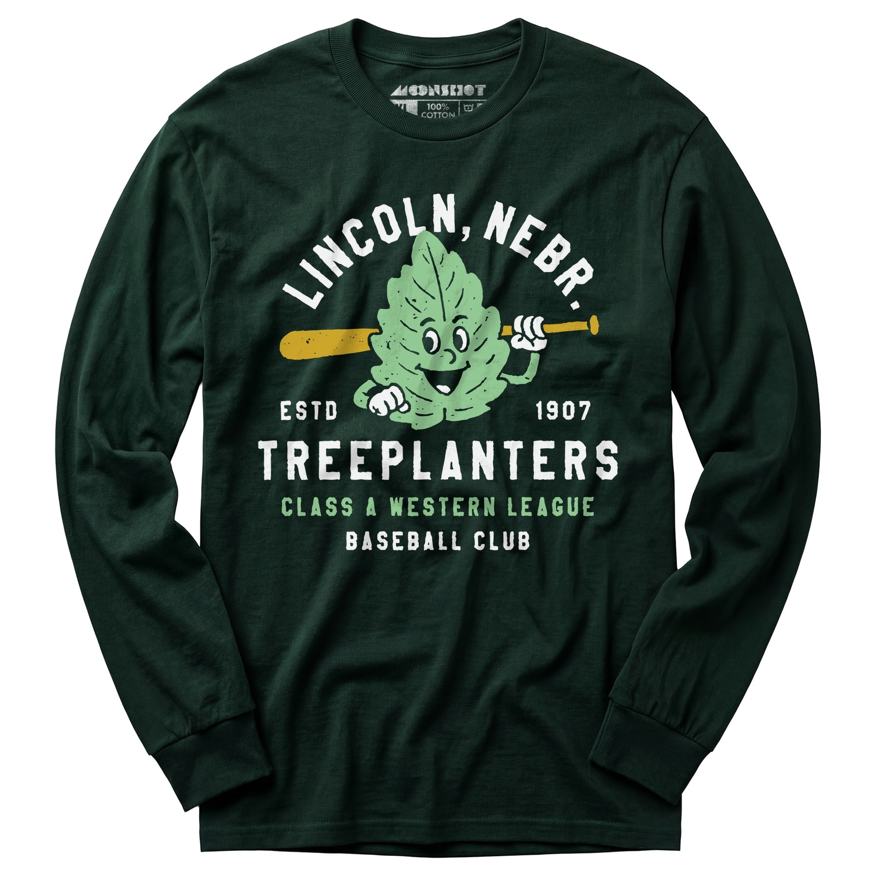 Lincoln Treeplanters - Nebraska - Vintage Defunct Baseball Teams - Long Sleeve T-Shirt