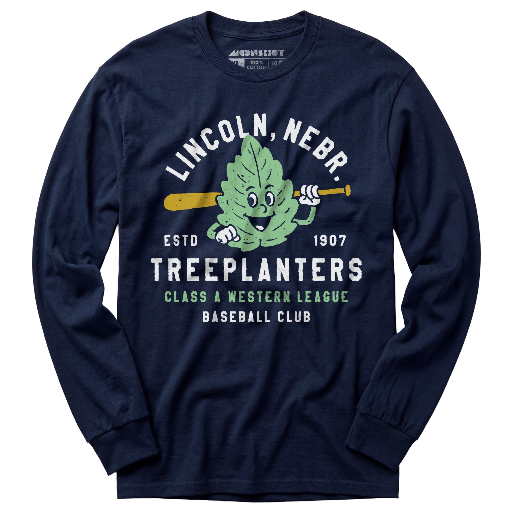 Lincoln Treeplanters - Nebraska - Vintage Defunct Baseball Teams - Long Sleeve T-Shirt