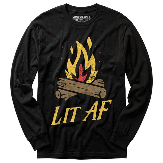 Lit AF Campfire - Long Sleeve T-Shirt