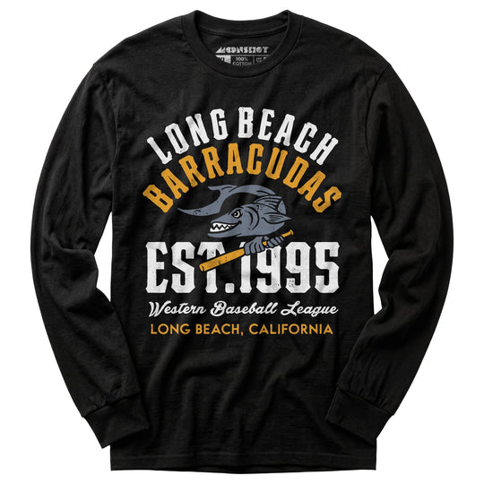 Long Beach Barracudas - California - Vintage Defunct Baseball Teams - Long Sleeve T-Shirt
