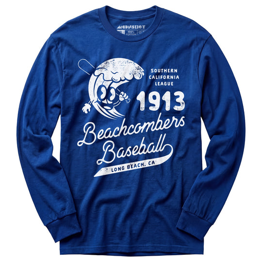 Long Beach Beachcombers - California - Vintage Defunct Baseball Teams - Long Sleeve T-Shirt