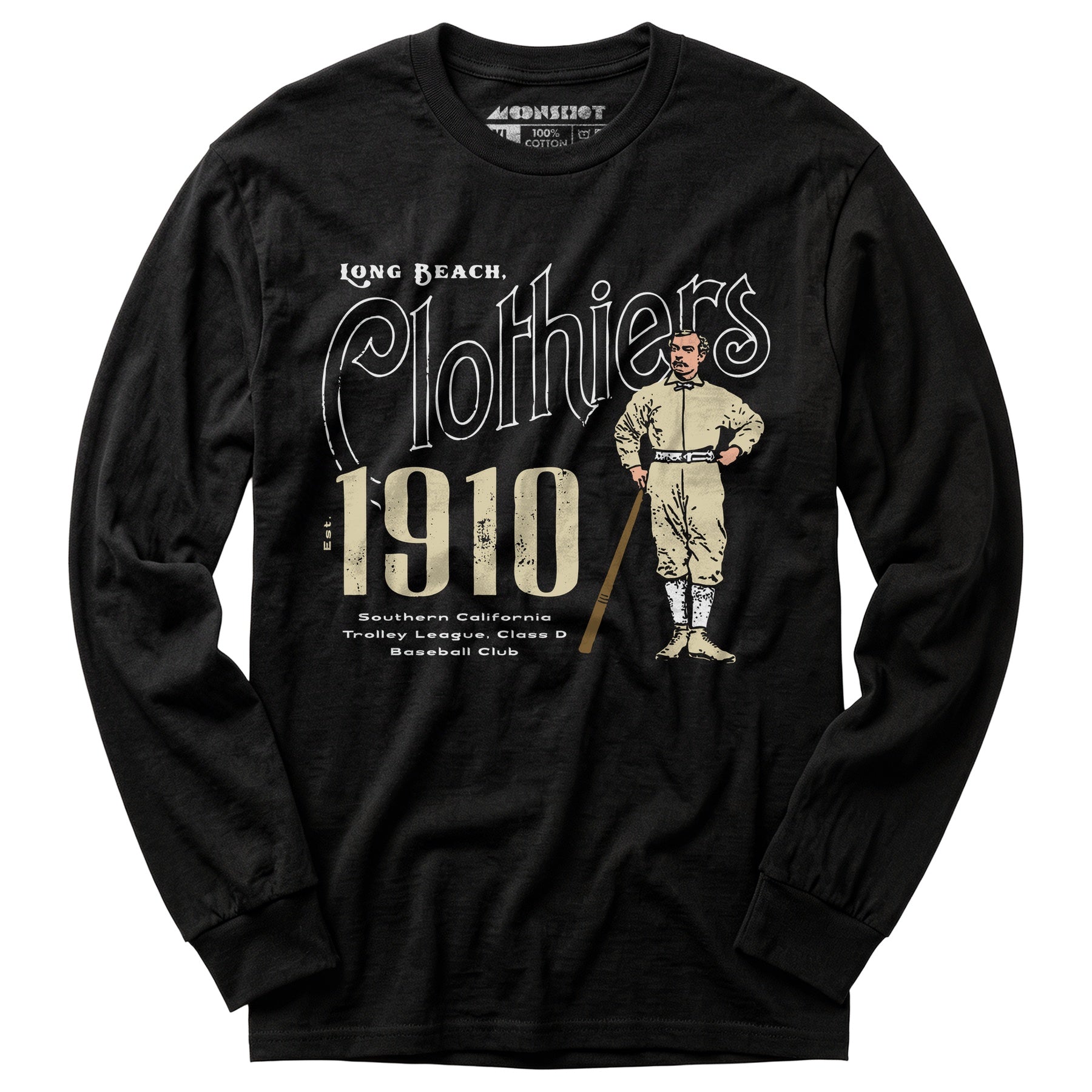 Long Beach Clothiers - California - Vintage Defunct Baseball Teams - Long Sleeve T-Shirt