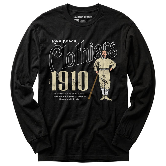 Long Beach Clothiers - California - Vintage Defunct Baseball Teams - Long Sleeve T-Shirt