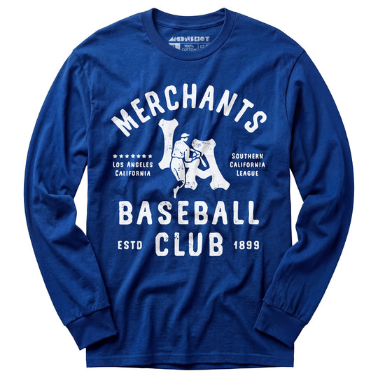 Los Angeles Merchants - California - Vintage Defunct Baseball Teams - Long Sleeve T-Shirt