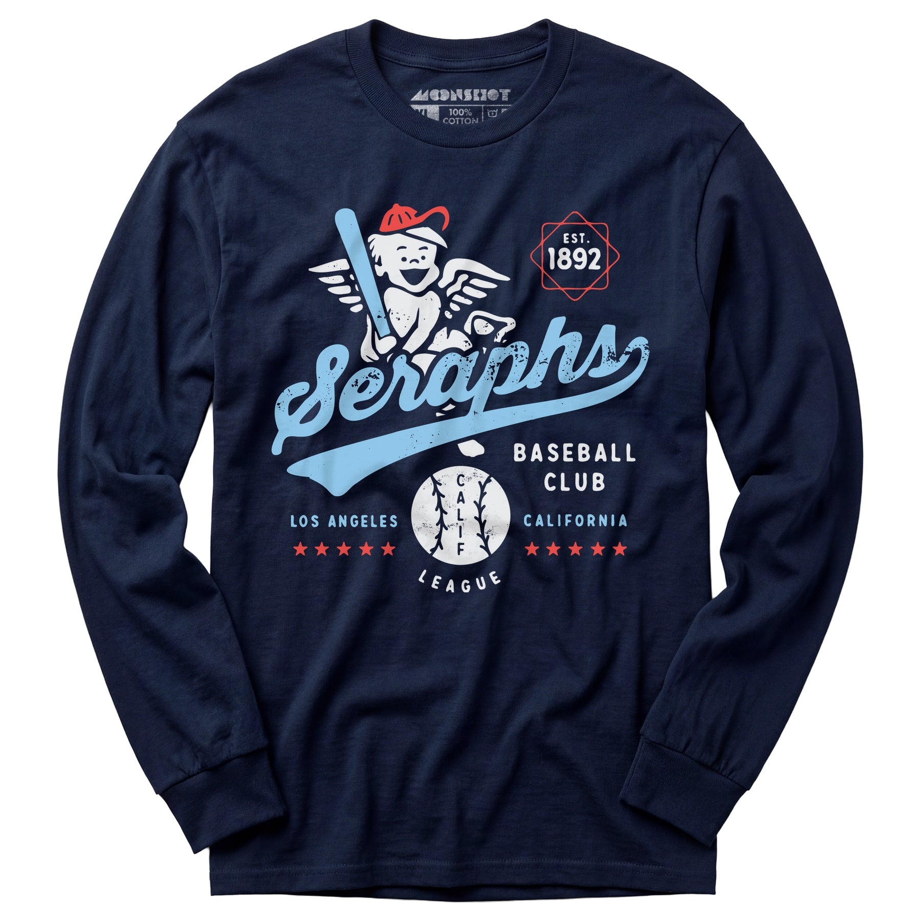 Los Angeles Seraphs - California - Vintage Defunct Baseball Teams - Long Sleeve T-Shirt