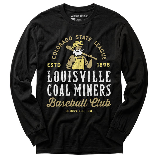 Louisville Coal Miners - Colorado - Vintage Defunct Baseball Teams - Long Sleeve T-Shirt