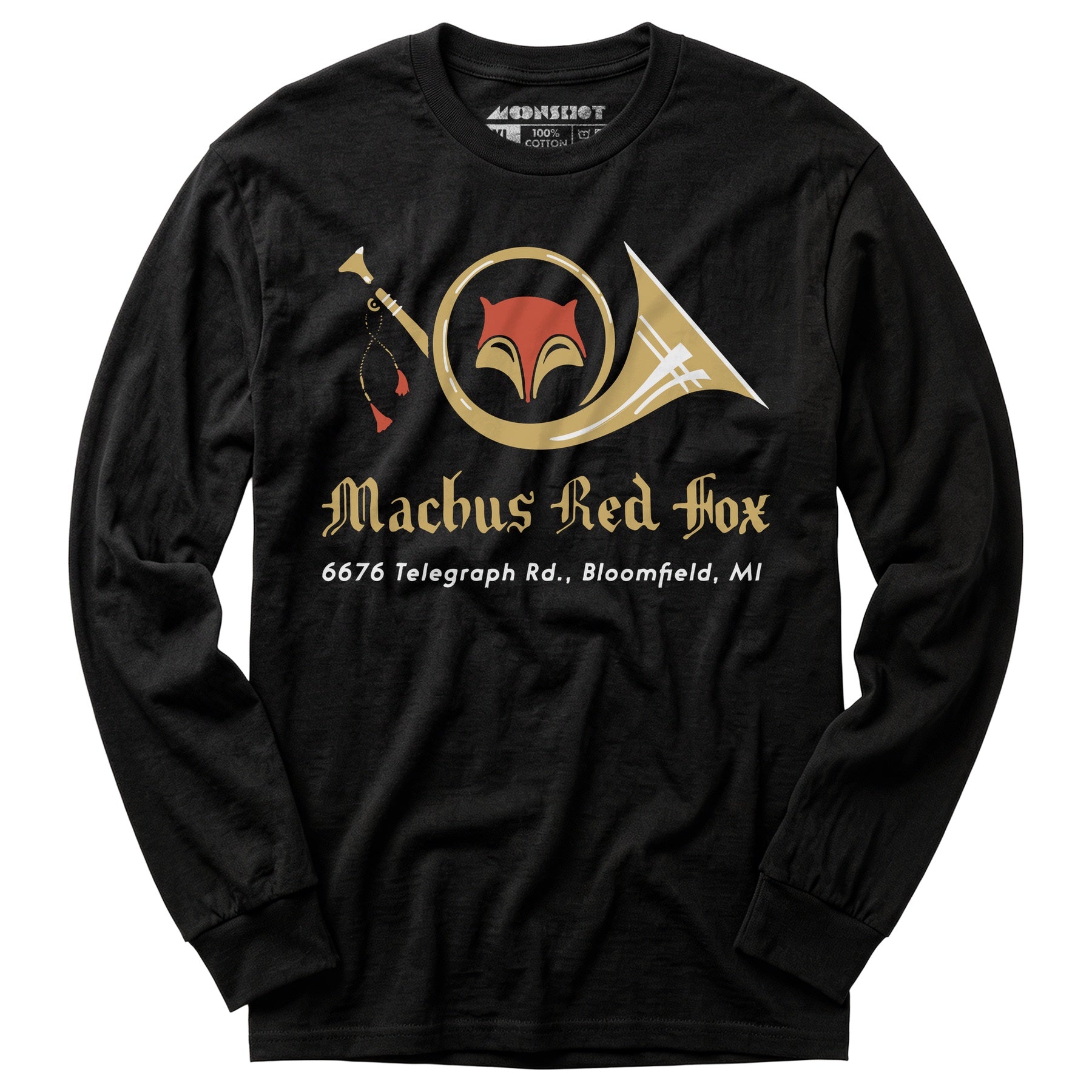 Machus Red Fox - Bloomfield, MI - Vintage Restaurant - Long Sleeve T-Shirt