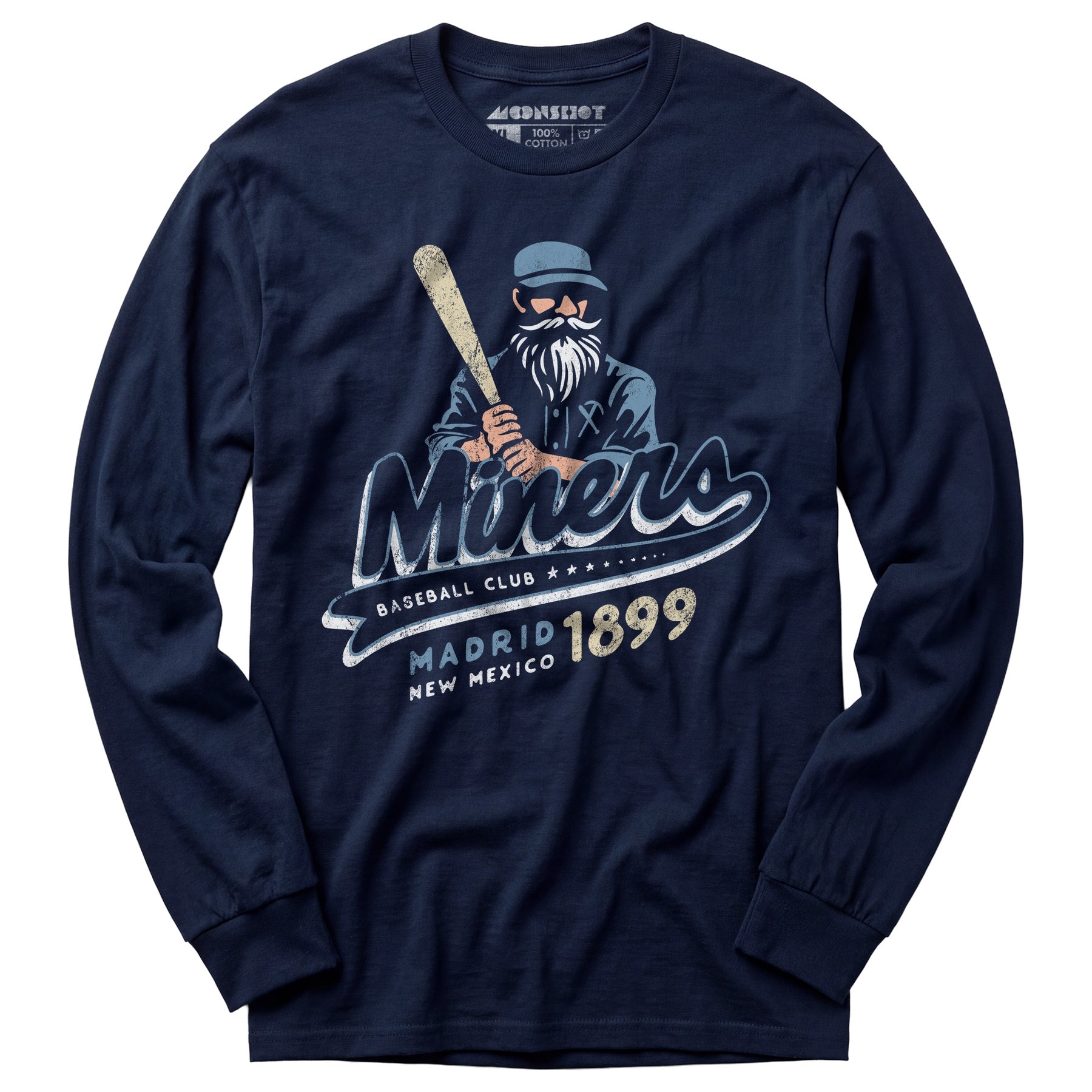 Madrid Miners - New Mexico - Vintage Defunct Baseball Teams - Long Sleeve T-Shirt