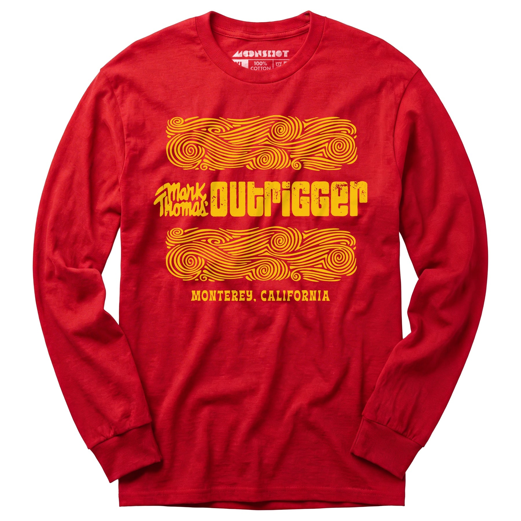 Mark Thomas Outrigger - Monterey, CA - Vintage Tiki Bar - Long Sleeve T-Shirt