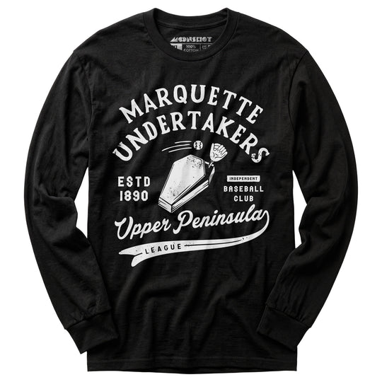 Marquette Undertakers - Michigan - Vintage Defunct Baseball Teams - Long Sleeve T-Shirt