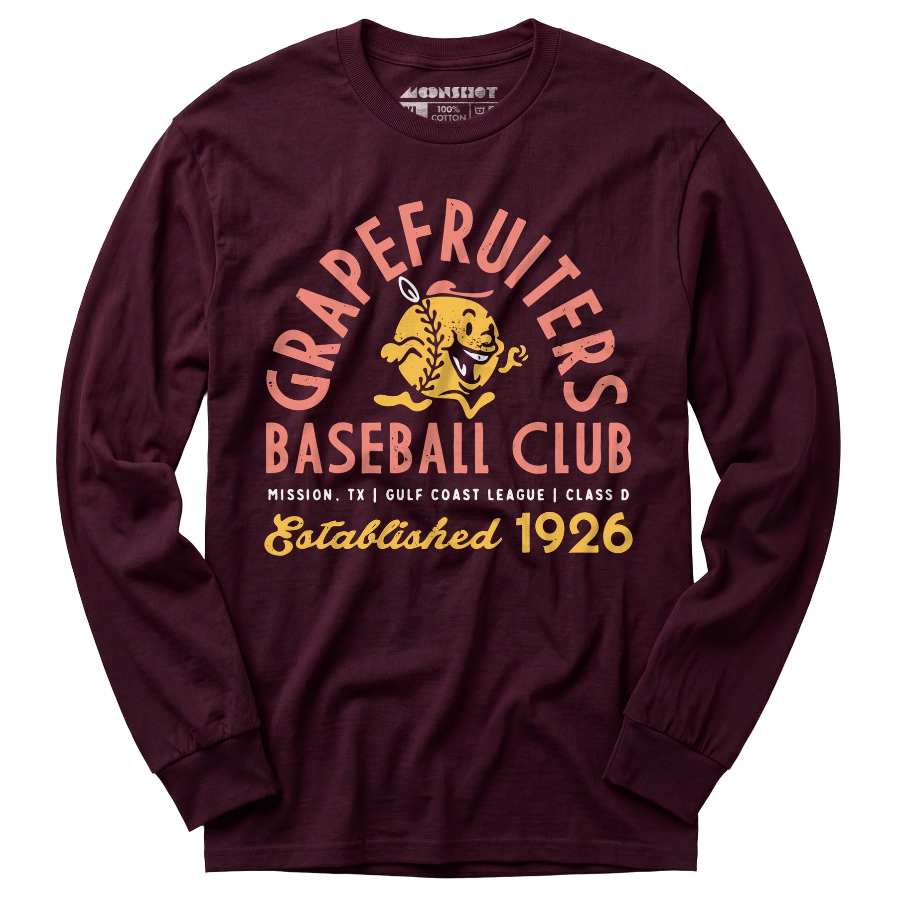 Mission Grapefruiters - Texas - Vintage Defunct Baseball Teams - Long Sleeve T-Shirt