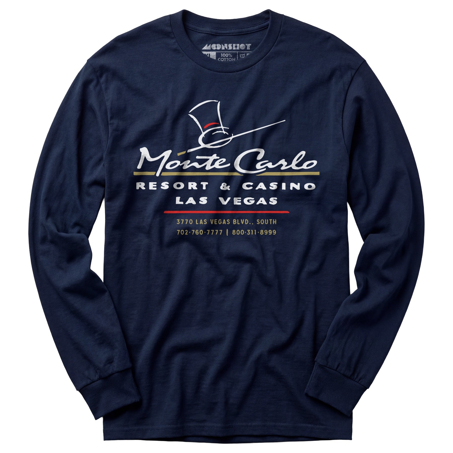 Monte Carlo - Vintage Las Vegas - Long Sleeve T-Shirt