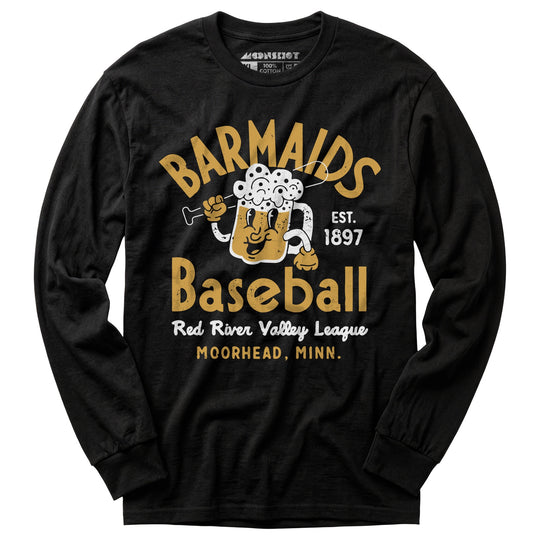 Moorhead Barmaids - Minnesota - Vintage Defunct Baseball Teams - Long Sleeve T-Shirt