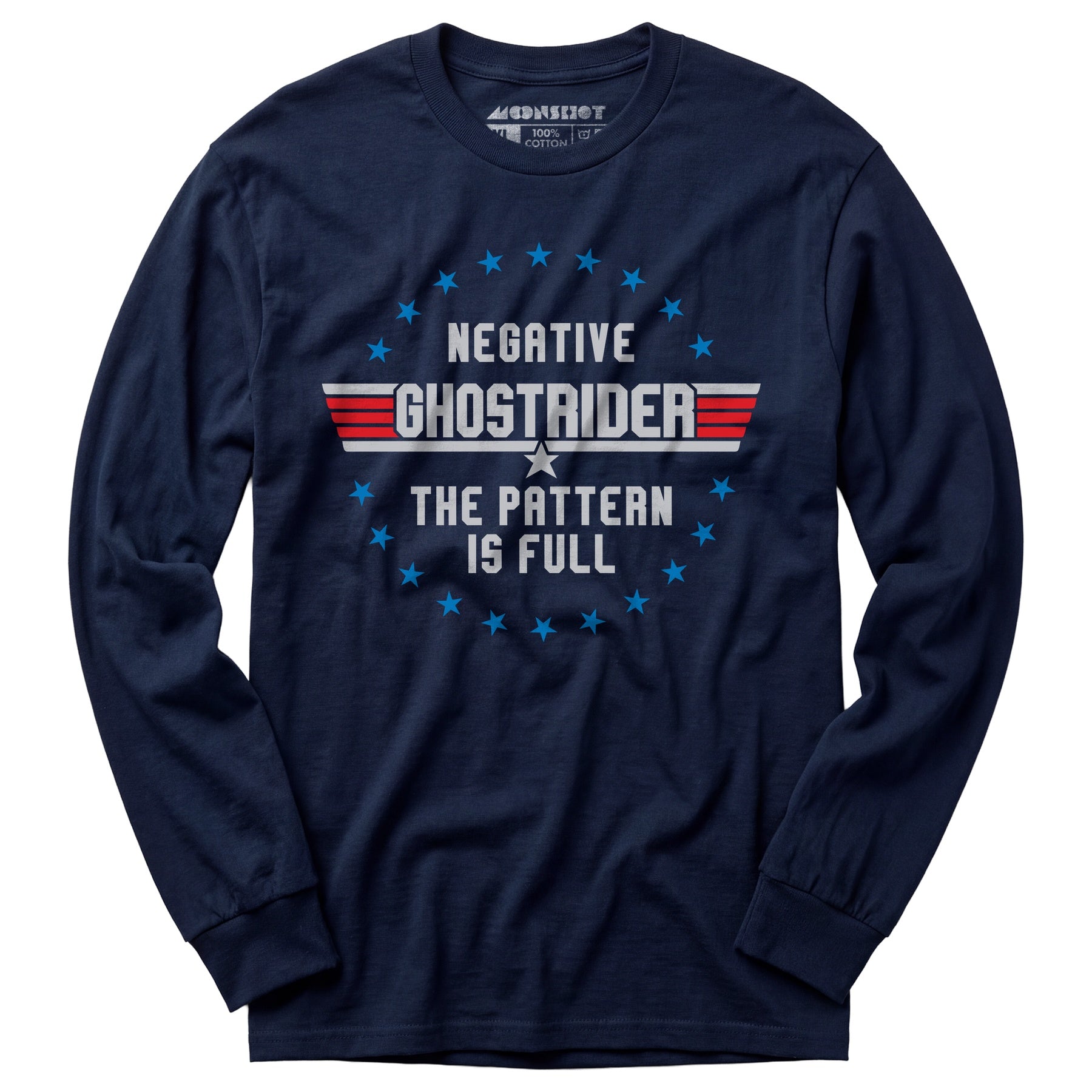 Negative Ghostrider The Pattern is Full - Long Sleeve T-Shirt