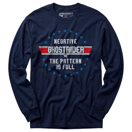 Negative Ghostrider The Pattern is Full - Long Sleeve T-Shirt