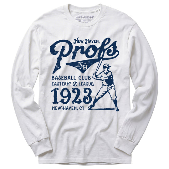 New Haven Profs - Connecticut - Vintage Defunct Baseball Teams - Long Sleeve T-Shirt