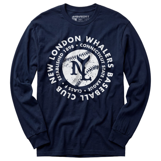 New London Whalers - Connecticut - Vintage Defunct Baseball Teams - Long Sleeve T-Shirt