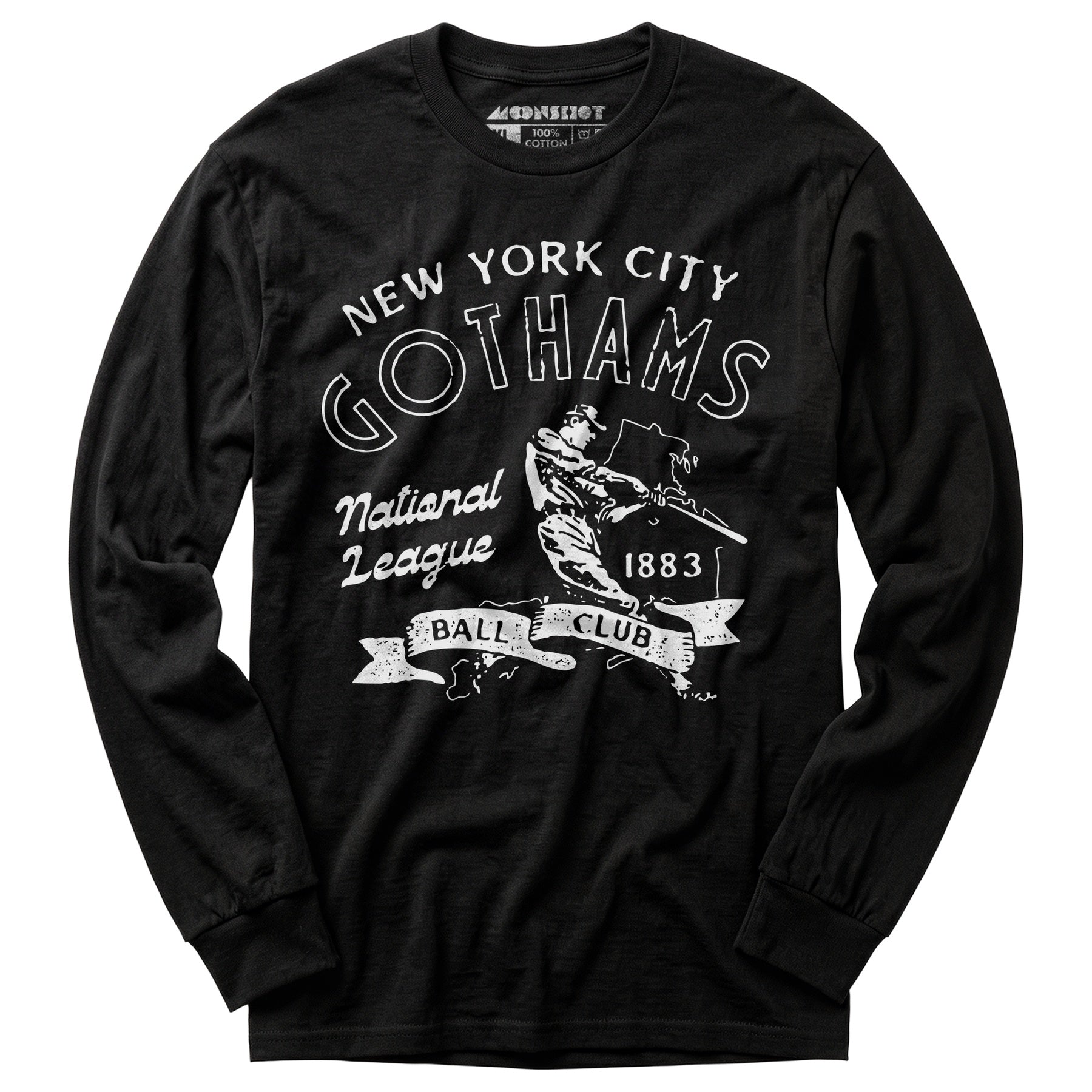 New York City Gothams - New York - Vintage Defunct Baseball Teams - Long Sleeve T-Shirt