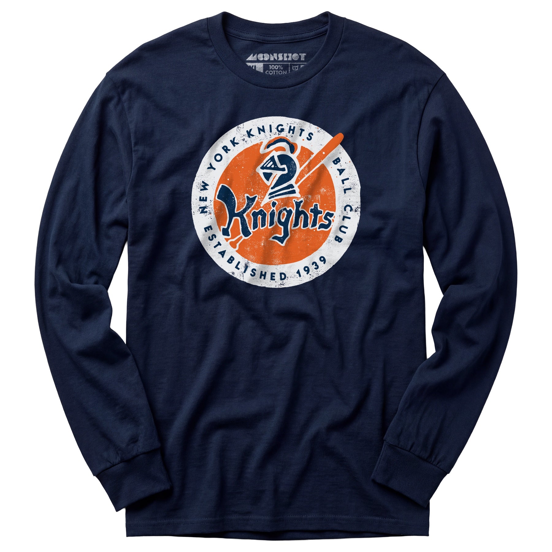 New York Knights Ball Club Patch - Long Sleeve T-Shirt