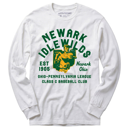 Newark Idlewilds - Ohio - Vintage Defunct Baseball Teams - Long Sleeve T-Shirt