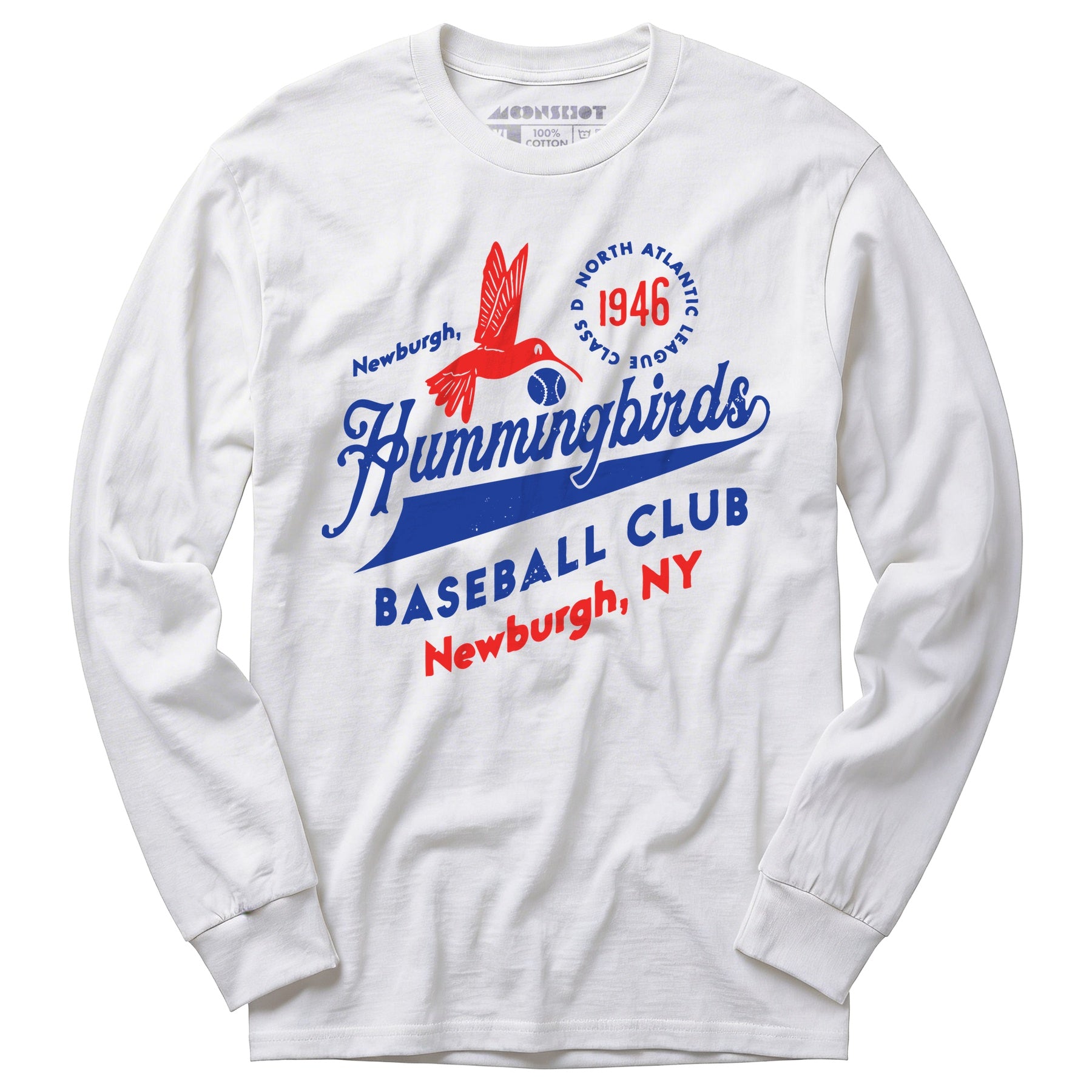 Newburgh Hummingbirds - New York - Vintage Defunct Baseball Teams - Long Sleeve T-Shirt