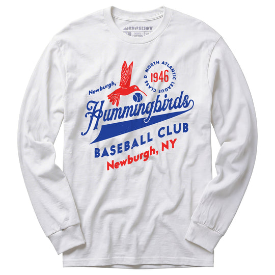 Newburgh Hummingbirds - New York - Vintage Defunct Baseball Teams - Long Sleeve T-Shirt