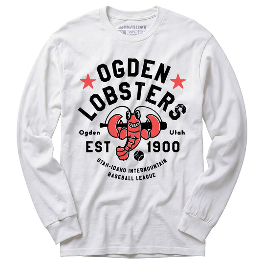 Ogden Lobsters - Utah - Vintage Defunct Baseball Teams - Long Sleeve T-Shirt