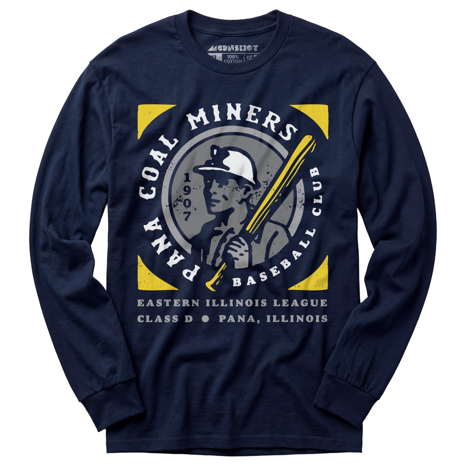 Pana Coal Miners - Illinois - Vintage Defunct Baseball Teams - Long Sleeve T-Shirt